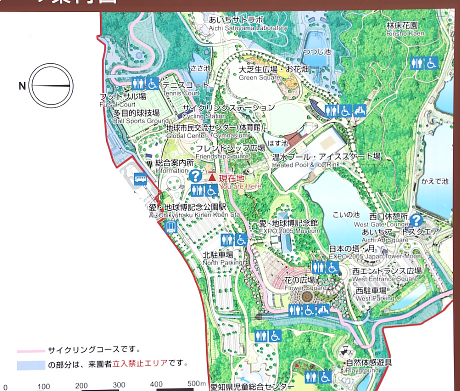 愛・地球博記念公園の会場マップ