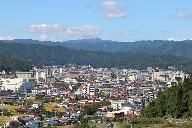 駐車場からの景色