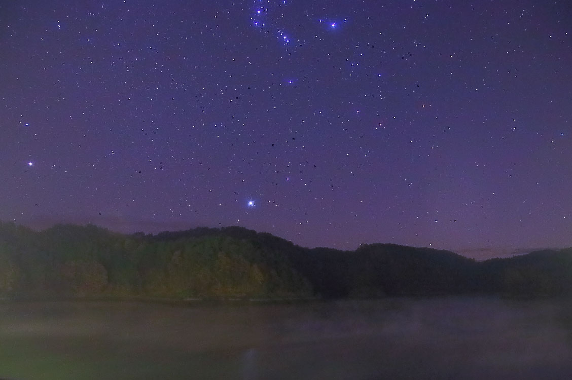 黒田湖の星空