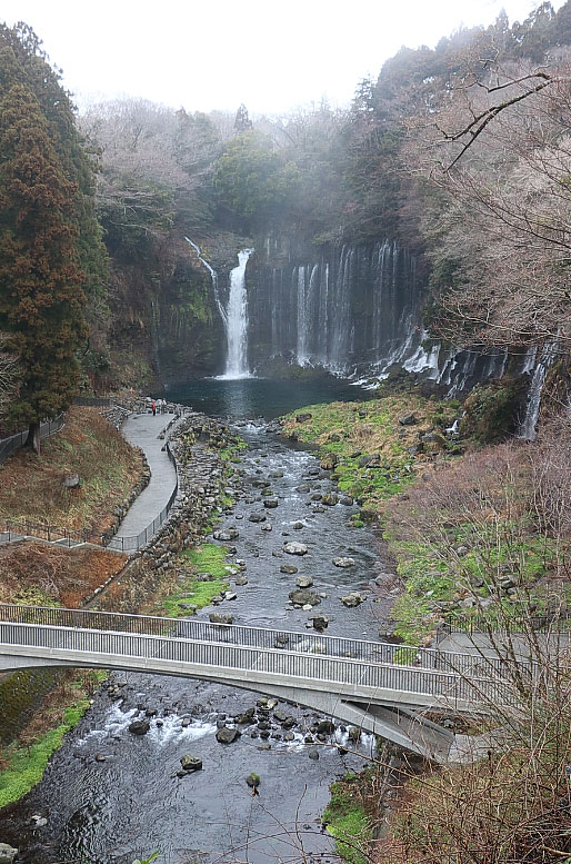 上から見た白糸の滝全景