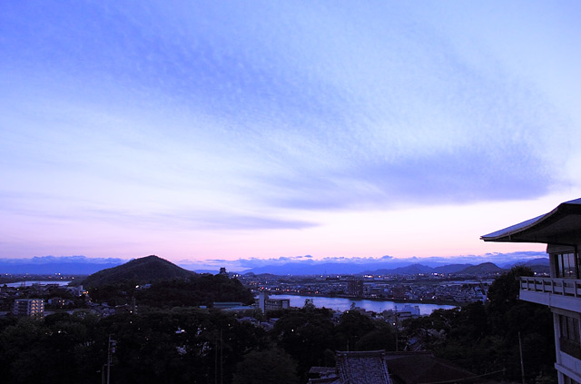 日が暮れる前の風景