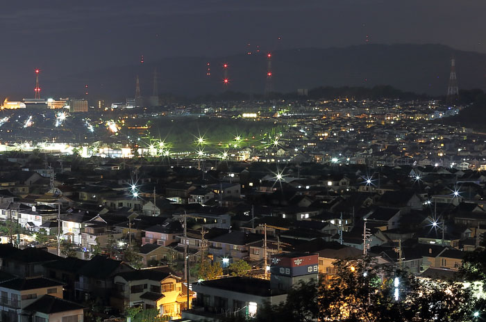 北側の夜景