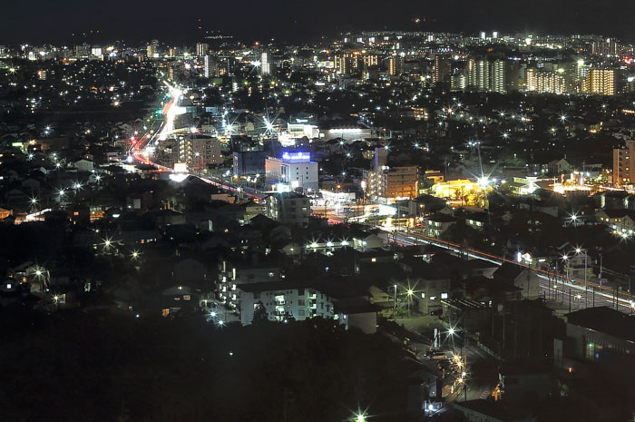 スカイワードあさひ展望台からの夜景