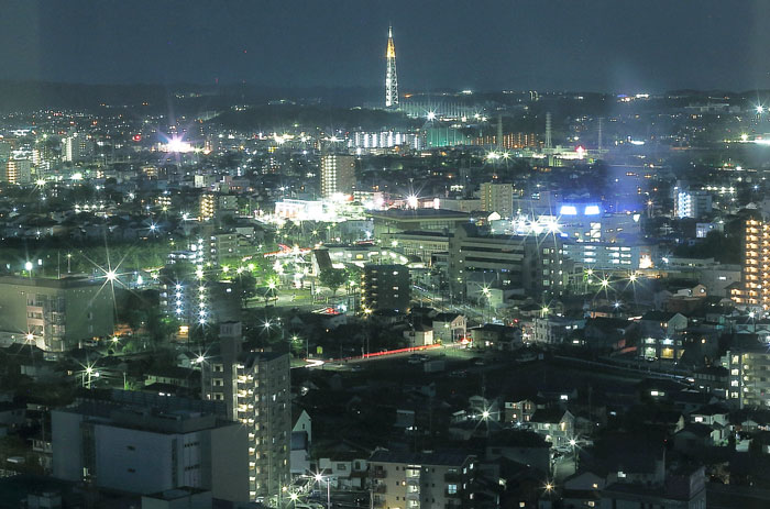 瀬戸デジタルタワーが見える夜景