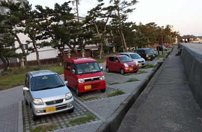 夫婦岩の駐車場