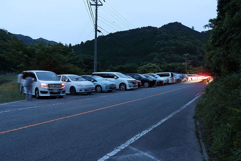 A地点近くにある駐車場