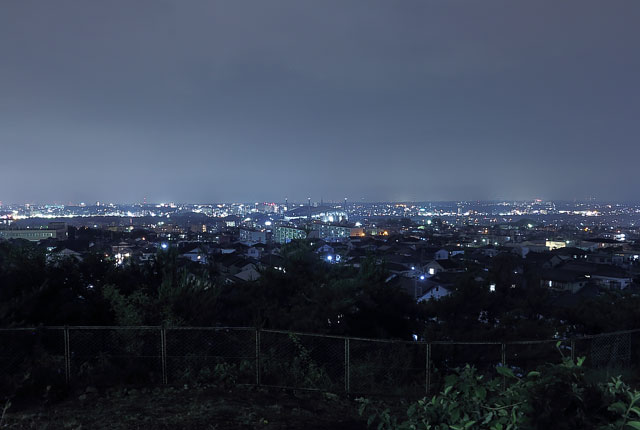 宝来南公園の北西の夜景