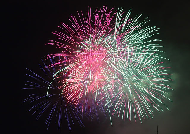 豊橋祇園祭の打ち上げ花火