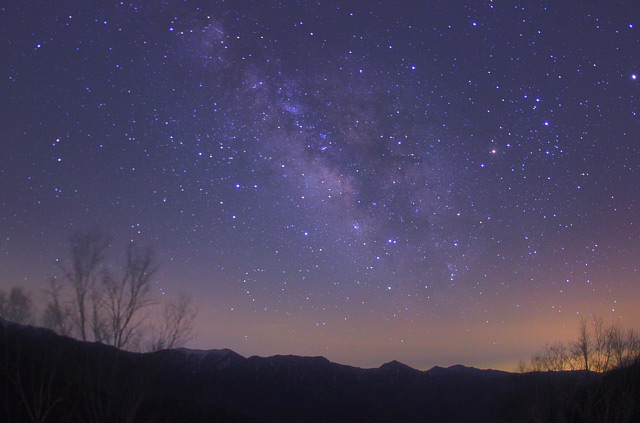 しらびそ高原からの星景写真