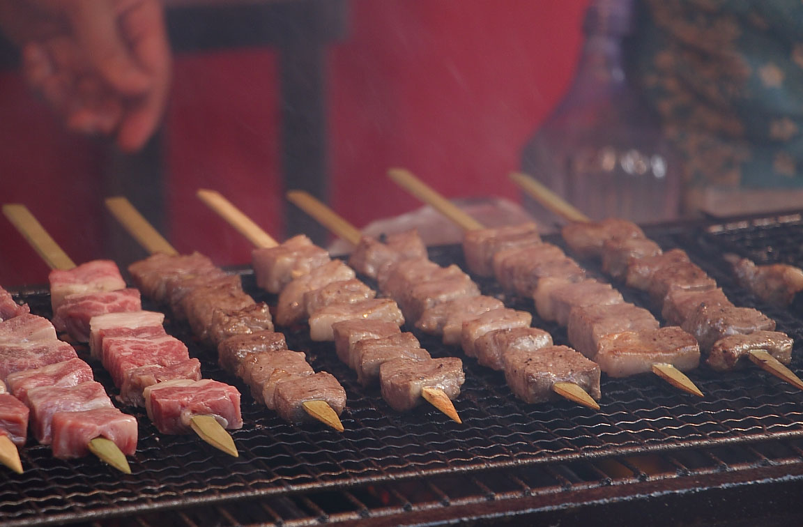 黒毛牛「牛串焼き」