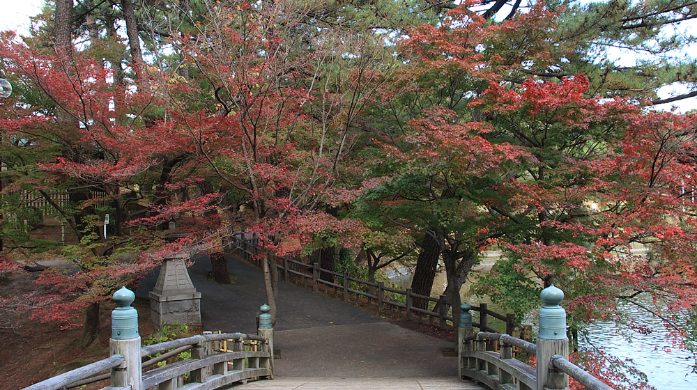 ひょうたん池周辺の紅葉