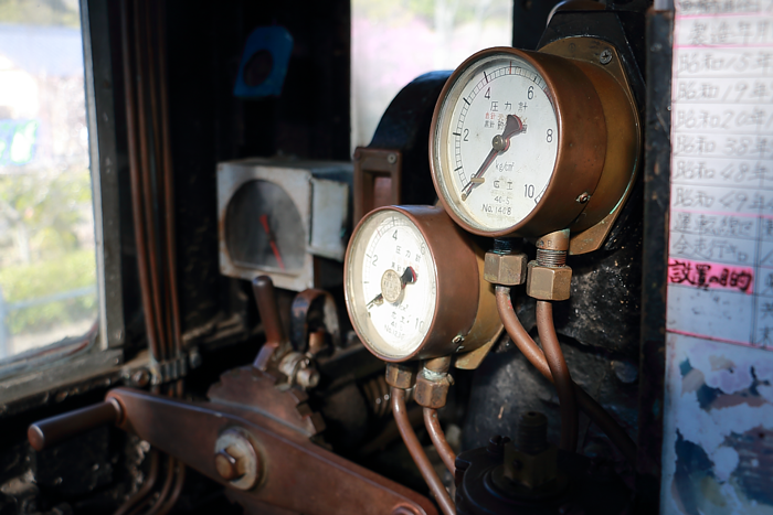 蒸気機関車の計器