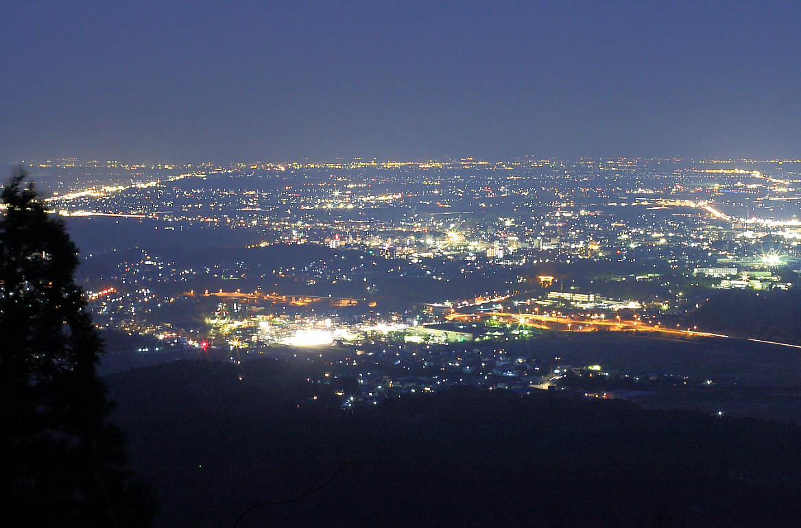 一宇田展望台からの夜景