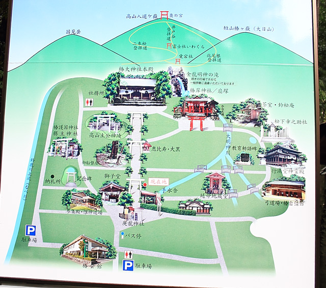 椿神社の地図