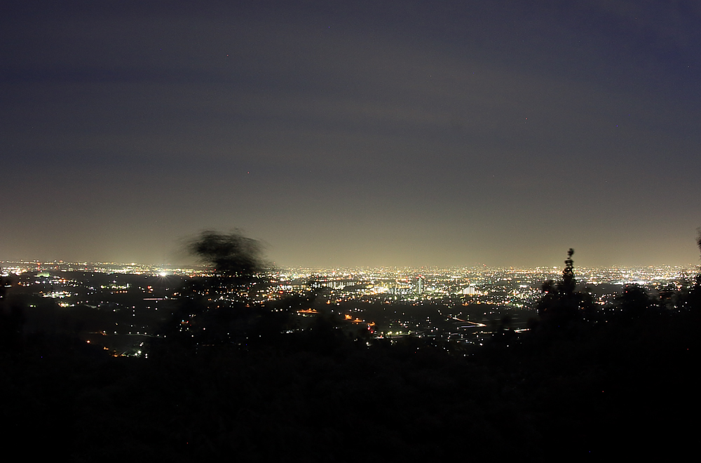 白山神社の夜景