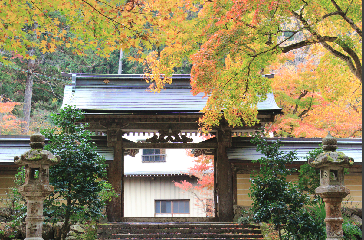 華厳寺の紅葉