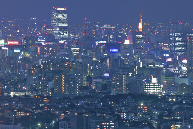 スカイタワー展望台からの夜景