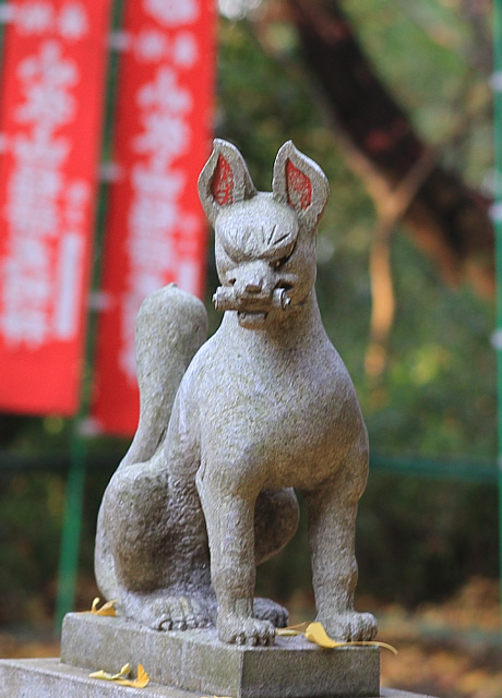 稲荷神社のキツネ象