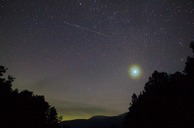 北総門山の流れ星