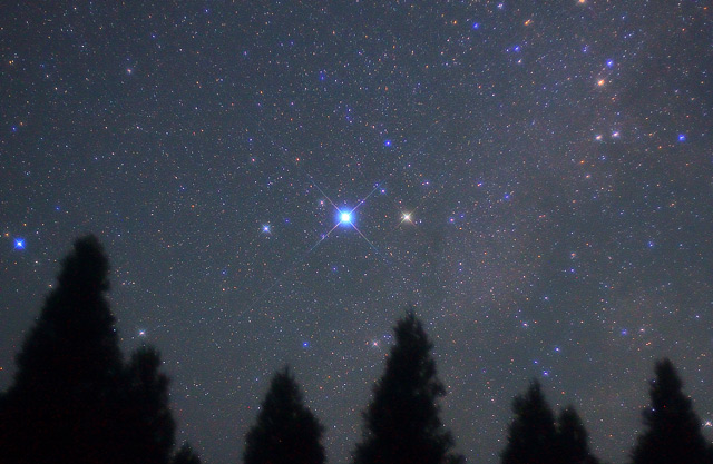 北総門山の星