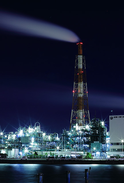 四日市の工場夜景