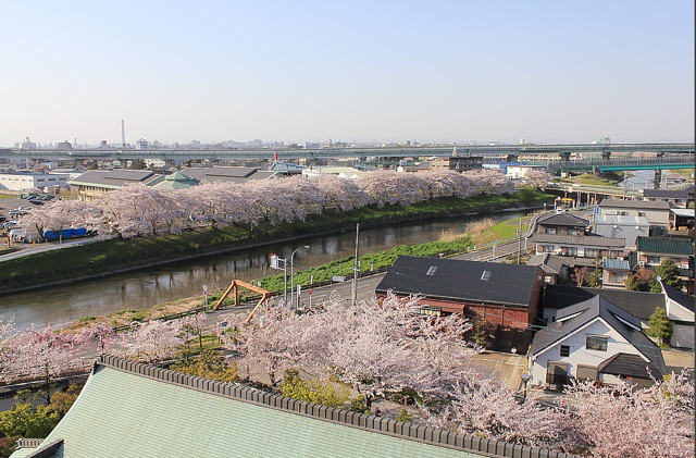 清州城天守閣からの風景