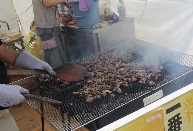 宮崎県の地鶏の炭焼き