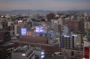 名古屋駅周辺の夕景
