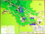 横山展望台付近の観光マップ