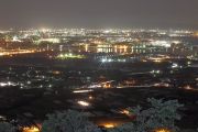 蔵王山展望台からの夜景（北東）