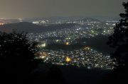 森林交流館から望む岐阜方面の夜景