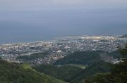 三ヶ根スカイライン山頂から望む太平洋