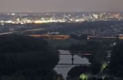 矢作川と豊田市の夜景