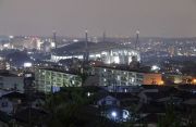 宝来南公園から見た豊田スタジアムの夜景