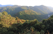 物見台からの見晴らし（鳳来寺山の紅葉など）