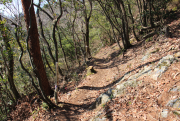 険しい山道