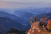 紅葉シーズンの大台ケ原の風景