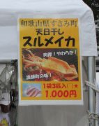 和歌山県ささみ町の天日干しスルメイカ